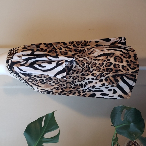 Susan Graver Short Sleeve Blouse - Picture 4 of 6